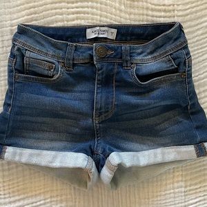 Almost Famous jean shorts girls size 0